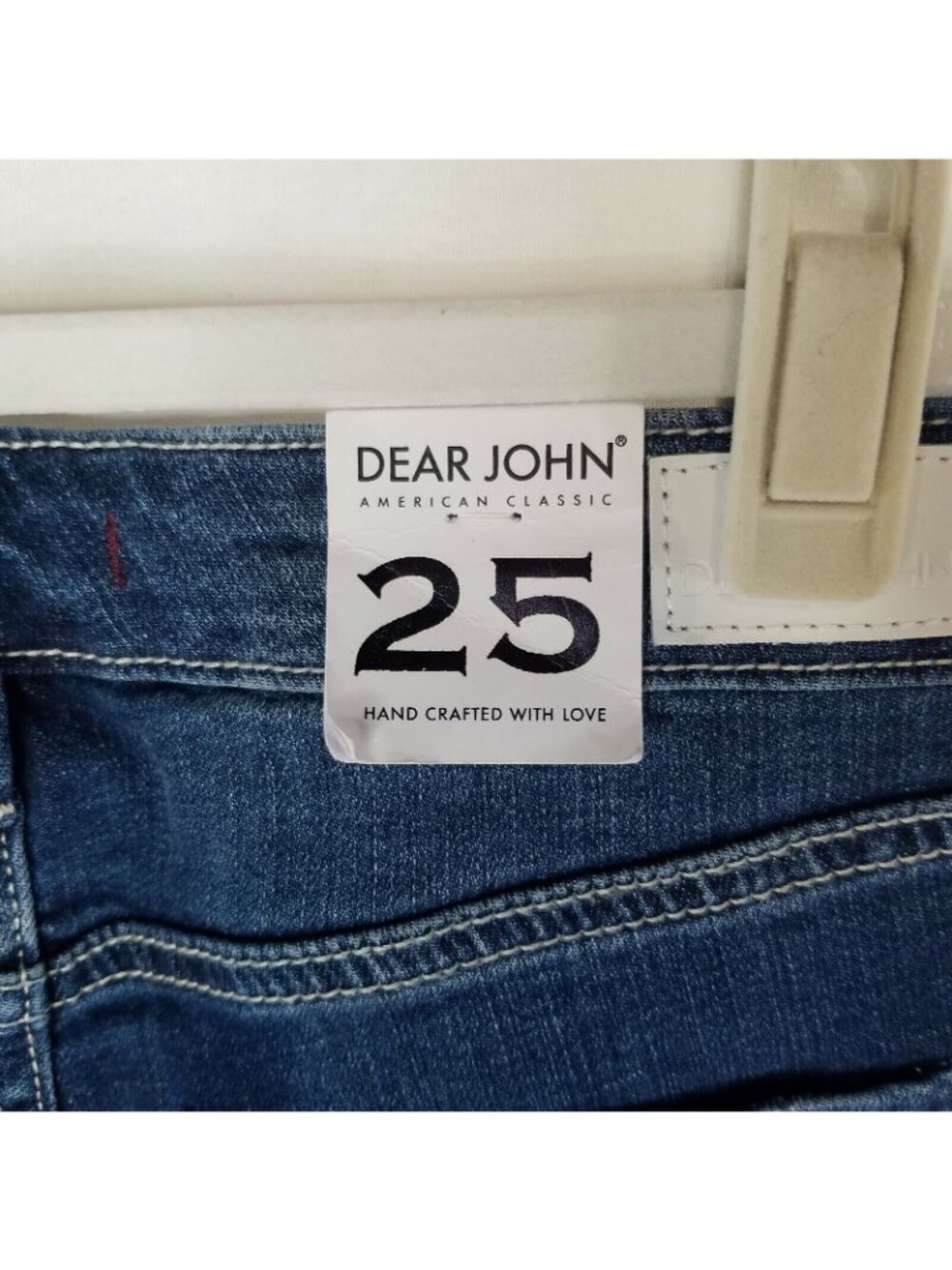 Dear John Women's Size 25 Jeans Gisele High Waisted Skinny Raw Hem Step Hem - Picture 5 of 10